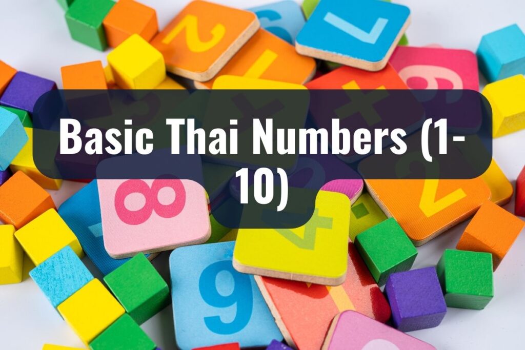 how to count in thai