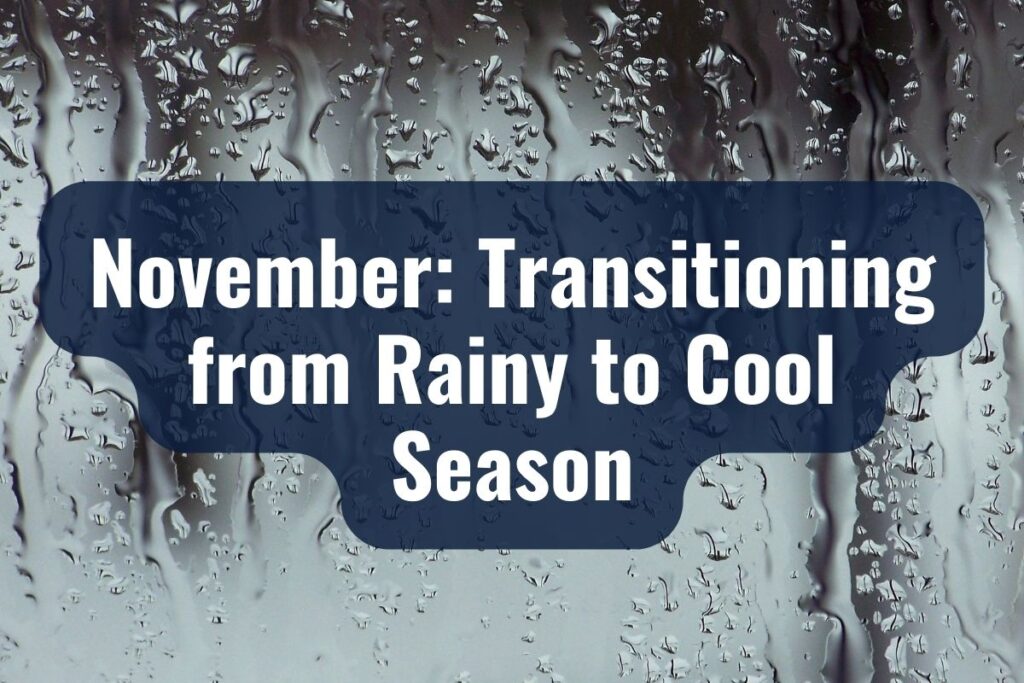 November: Transitioning from Rainy to Cool Season